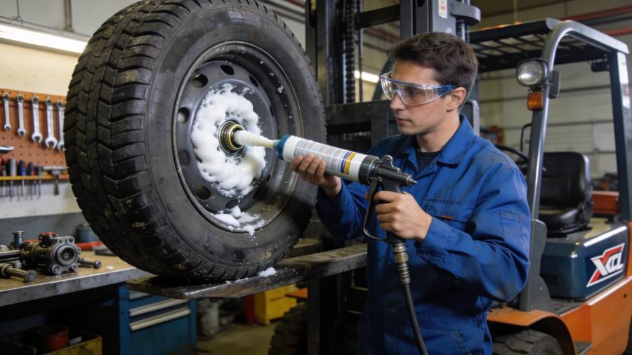 Foam-Filled Forklift Tire