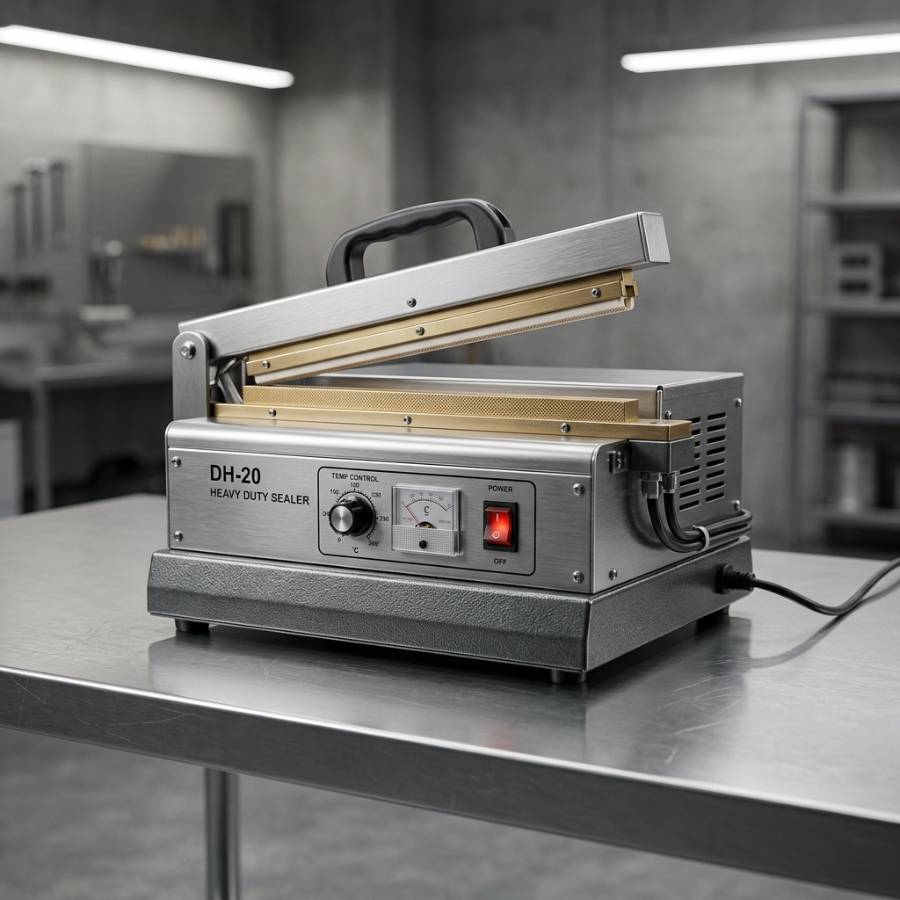 เครื่องซีลความร้อนโดยตรง (Direct Heat Sealer) ขนาดตั้งโต๊ะ โครงสร้างโลหะแข็งแรง